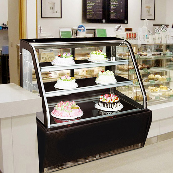 transparent bakery showcase